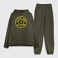 Женский костюм оверсайз Gold's Gym, цвет: хаки