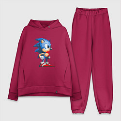 Женский костюм оверсайз Sonic, цвет: маджента