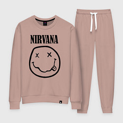 Костюм хлопковый женский Nirvana, цвет: пыльно-розовый