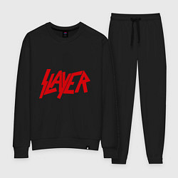 Костюм хлопковый женский Slayer, цвет: черный