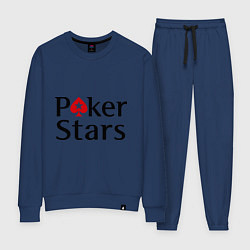 Костюм хлопковый женский Poker Stars, цвет: тёмно-синий