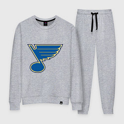 Костюм хлопковый женский St Louis Blues, цвет: меланж