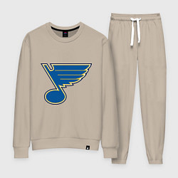 Костюм хлопковый женский St Louis Blues, цвет: миндальный