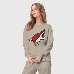 Костюм хлопковый женский Phoenix Coyotes, цвет: миндальный — фото 2