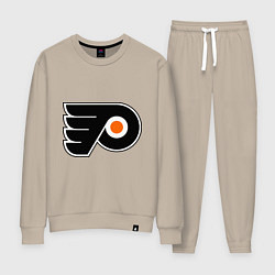 Костюм хлопковый женский Philadelphia Flyers, цвет: миндальный