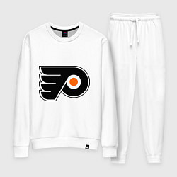 Костюм хлопковый женский Philadelphia Flyers, цвет: белый