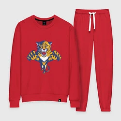 Костюм хлопковый женский Florida Panthers, цвет: красный