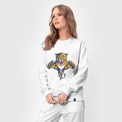 Костюм хлопковый женский Florida Panthers, цвет: белый — фото 2