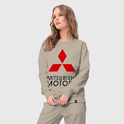 Костюм хлопковый женский Mitsubishi, цвет: миндальный — фото 2