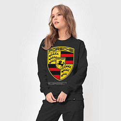 Костюм хлопковый женский Porsche Stuttgart, цвет: черный — фото 2