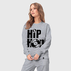 Костюм хлопковый женский Hip-Hop, цвет: меланж — фото 2