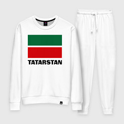Костюм хлопковый женский Флаг Татарстана, цвет: белый
