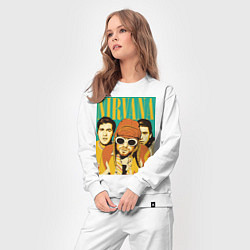 Костюм хлопковый женский Nirvana, цвет: белый — фото 2