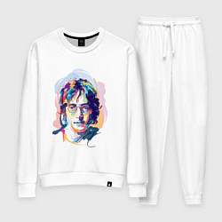 Костюм хлопковый женский John Lennon: Art, цвет: белый