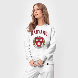 Костюм хлопковый женский Harvard university, цвет: белый — фото 2