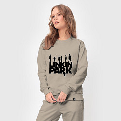 Костюм хлопковый женский Linkin Park, цвет: миндальный — фото 2
