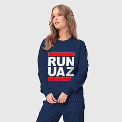 Костюм хлопковый женский Run UAZ, цвет: тёмно-синий — фото 2