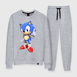 Костюм хлопковый женский Classic Sonic, цвет: меланж