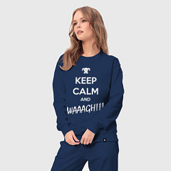 Костюм хлопковый женский Keep Calm & WAAAGH, цвет: тёмно-синий — фото 2