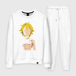 Костюм хлопковый женский Meliodas, цвет: белый