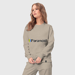 Костюм хлопковый женский Paranoid, цвет: миндальный — фото 2