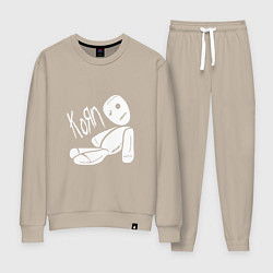 Костюм хлопковый женский Korn Toy, цвет: миндальный