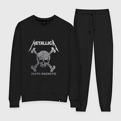 Костюм хлопковый женский Metallica: Death magnetic, цвет: черный