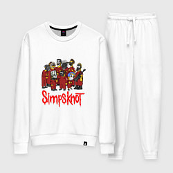 Костюм хлопковый женский SimpsKnot, цвет: белый