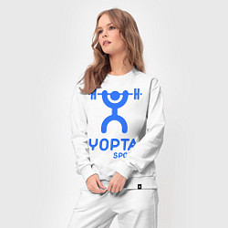 Костюм хлопковый женский Yopta Sport, цвет: белый — фото 2