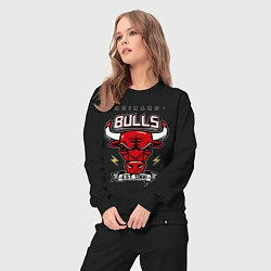 Костюм хлопковый женский Chicago Bulls est. 1966, цвет: черный — фото 2
