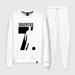 Костюм хлопковый женский Juventus: Ronaldo 7, цвет: белый