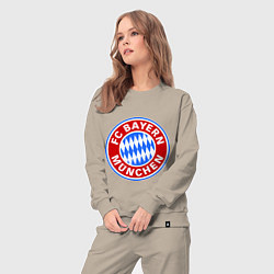 Костюм хлопковый женский Bayern Munchen FC, цвет: миндальный — фото 2