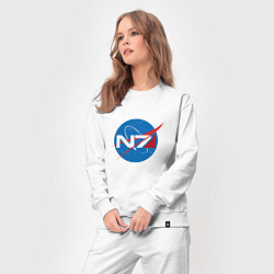 Костюм хлопковый женский NASA N7, цвет: белый — фото 2