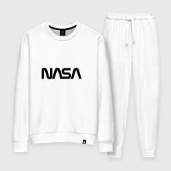 Костюм хлопковый женский NASA, цвет: белый