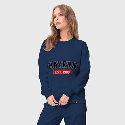 Костюм хлопковый женский FC Bayern Est. 1900, цвет: тёмно-синий — фото 2