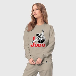 Костюм хлопковый женский Judo Master, цвет: миндальный — фото 2