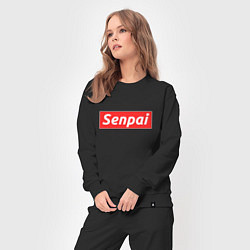 Костюм хлопковый женский Senpai Supreme, цвет: черный — фото 2