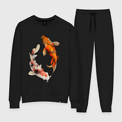 Костюм хлопковый женский Инь-Ян, цвет: черный