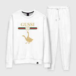 Костюм хлопковый женский GUSSI Fashion, цвет: белый