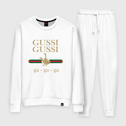 Костюм хлопковый женский GUSSI Ga-Style, цвет: белый