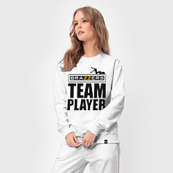 Костюм хлопковый женский Brazzers Team Player, цвет: белый — фото 2