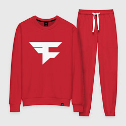 Костюм хлопковый женский FAZE Symbol, цвет: красный