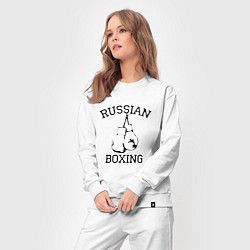 Костюм хлопковый женский Russian Boxing, цвет: белый — фото 2