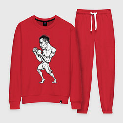 Костюм хлопковый женский Tony Ferguson art, цвет: красный