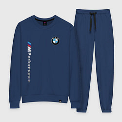 Костюм хлопковый женский BMW M PERFORMANCE БМВ, цвет: тёмно-синий