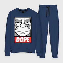 Костюм хлопковый женский Homer dope, цвет: тёмно-синий