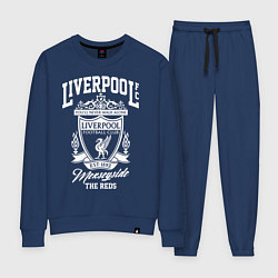 Костюм хлопковый женский Liverpool: Est 1892, цвет: тёмно-синий