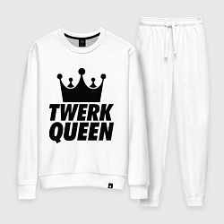 Костюм хлопковый женский Twerk Queen, цвет: белый