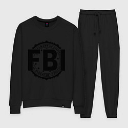 Костюм хлопковый женский FBI Agency, цвет: черный