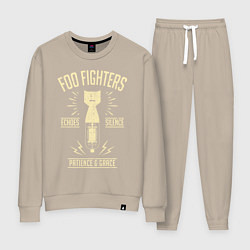 Костюм хлопковый женский Foo Fighters: Patience & Grace, цвет: миндальный
